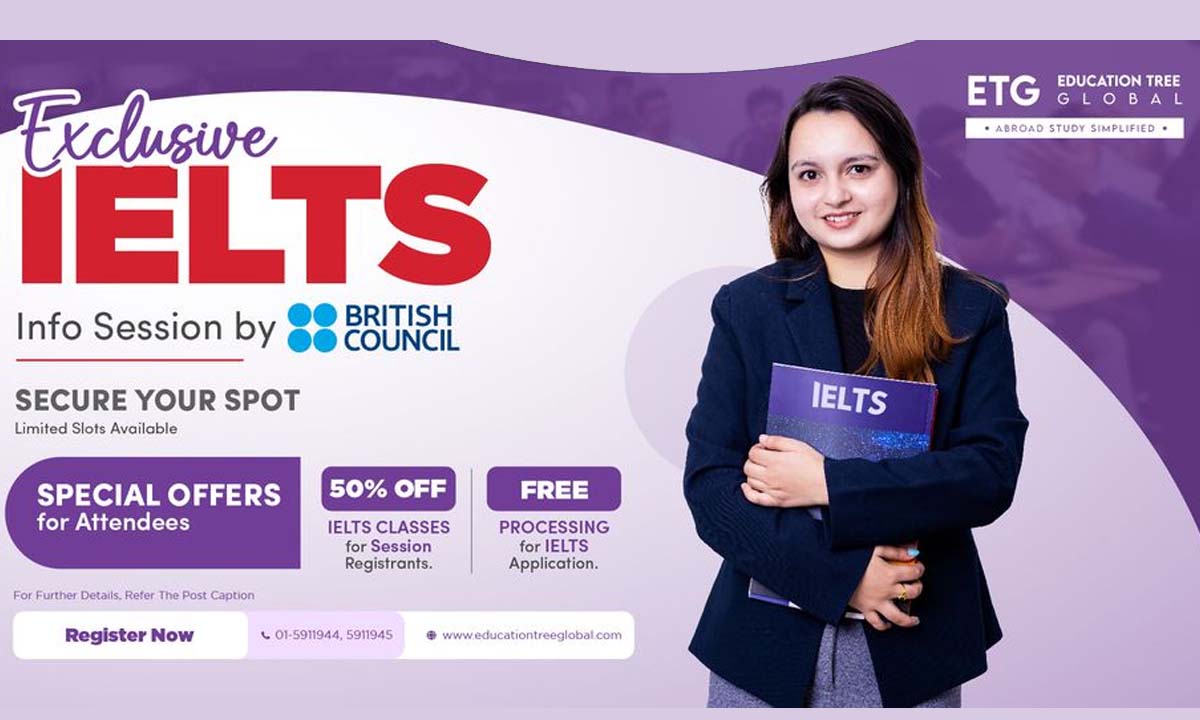 Join IELTS Info Session by the British Council at ETG on 1st July 2024