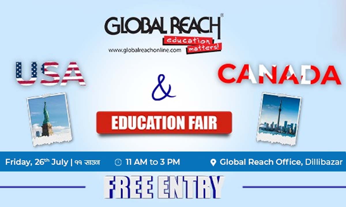Global Reach organizing USA & Canada Education Fair 26th July 2024